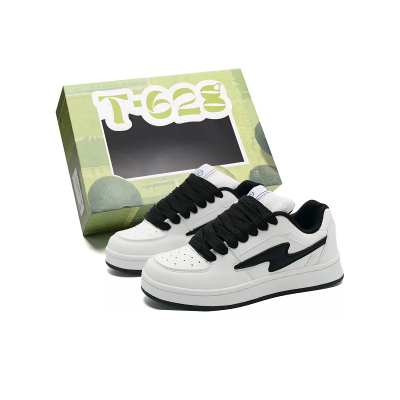 T628 Puffy Shoes Cushioned Wear-Resistant Lightweight Breathable Slip-Resistant Low-Top Skateboard Shoes Unisex-122