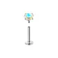 [Single]4mm Dazzling Color Zircon Stud Earrings