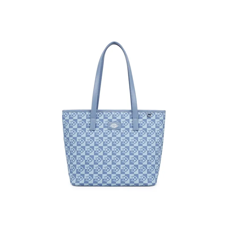 Dickies Polyvinyl Chloride Tote Bag, Shopping Bag, Shoulder Bag Women's Denim Blue/Light Khaki-6