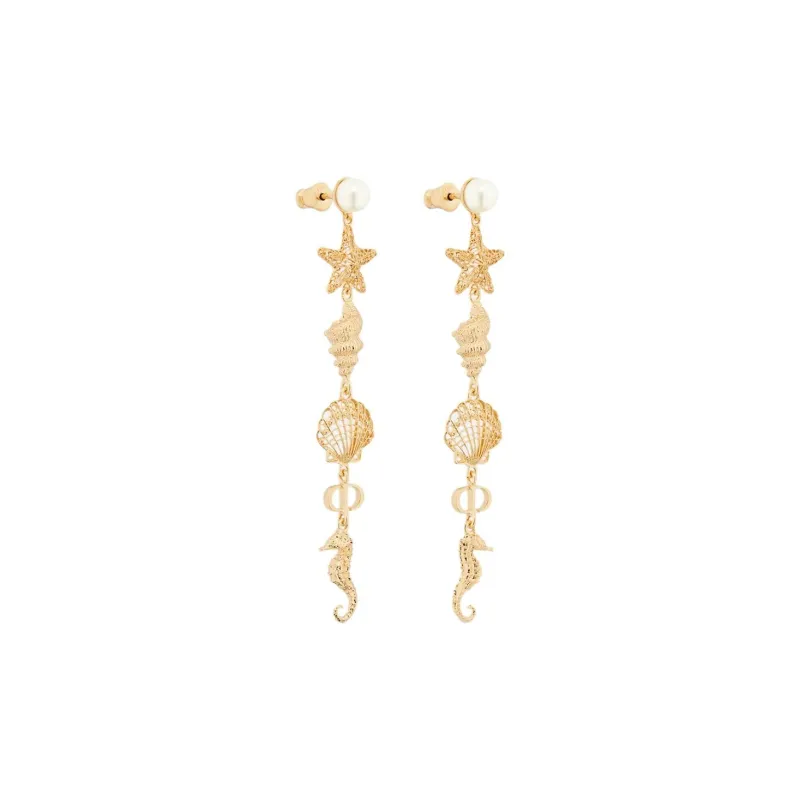 DIOR Metal Earrings Women's Gold-1