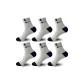 [6 Pack Light Gray]·100% cotton Odor-Resistant