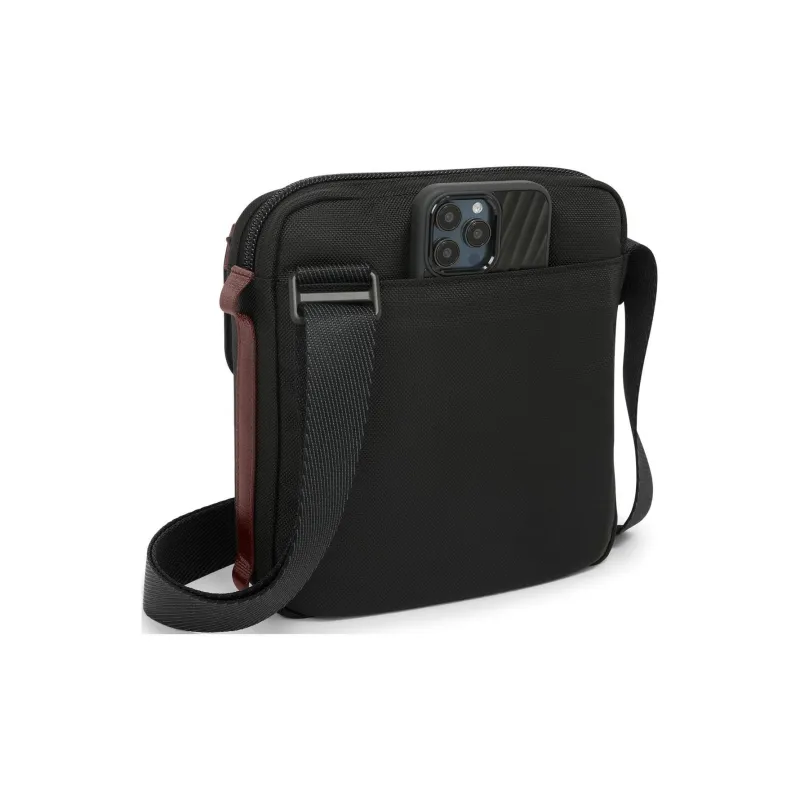 TUMI Alpha Bravo Artificial Leather Shoulder Bag, Crossbody Bag Men's Dark Red-3