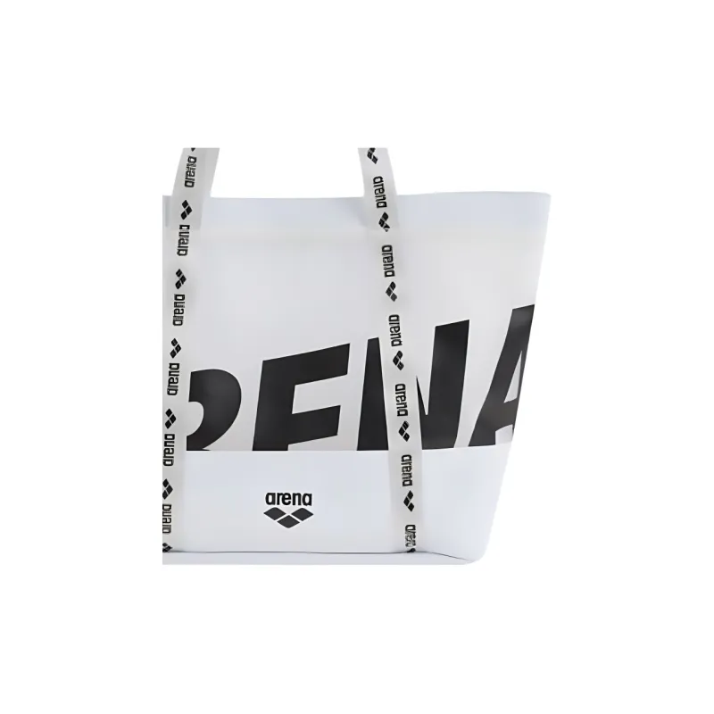 Arena Waterproof Fabric Tote Bag, Shopping Bag, Handbag, Shoulder Bag Unisex White-4