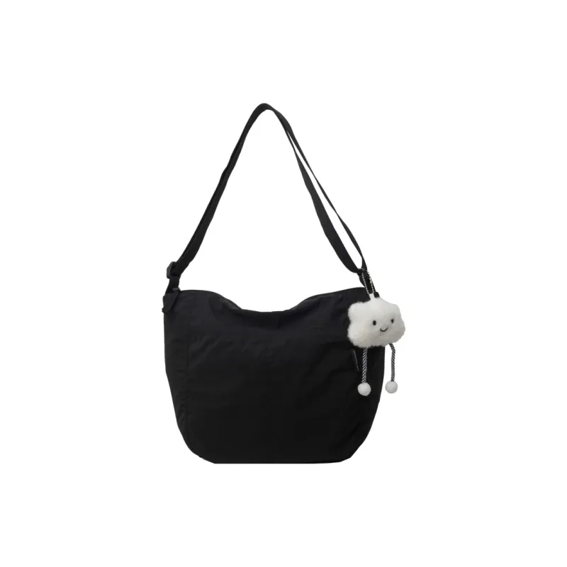 Yalu PU Shoulder Bag, Crossbody Bag Regular Women's Black/Ecru/Green/Pink-1