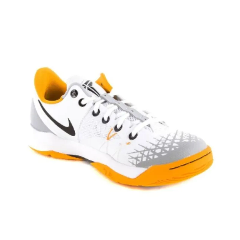 Nike Venomenon 4 Anti Slip And Wear Resistant Balance Low Top Basketball Shoes Men's White Black Yellow-1