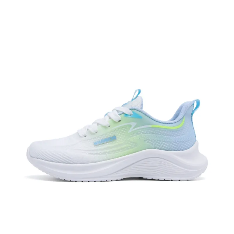 Warrior Slip Resistant, Abrasion Resistant, Lightweight, Rebound Coverage Low Top Long Distance Running Shoes Unisex-14