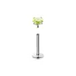 [Single]3mm Neon Green Zircon Stud Earrings