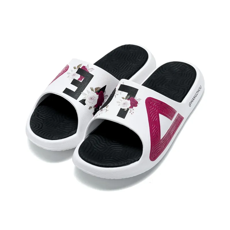 PEAK State Pole Classic Drag Slide Slippers Unisex White Light Khaki-2