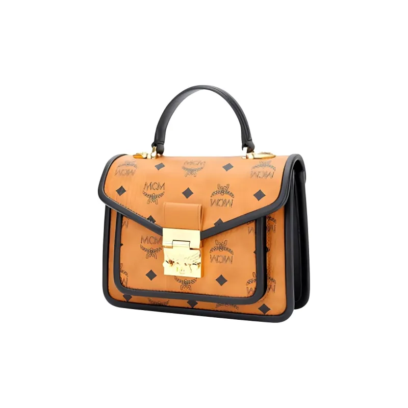 MCM Patricia Satchel Visetos Handbags-1