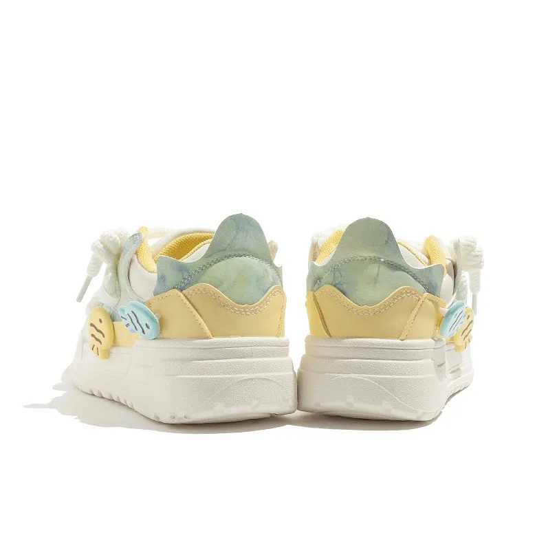 MEAKKEA Lightweight And Wear resistant Low Top Skateboard Shoes Women's-4