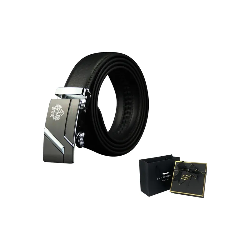 PAUL COSTELLOE Cow Split Leather Belts Unisex 3.55cm-4