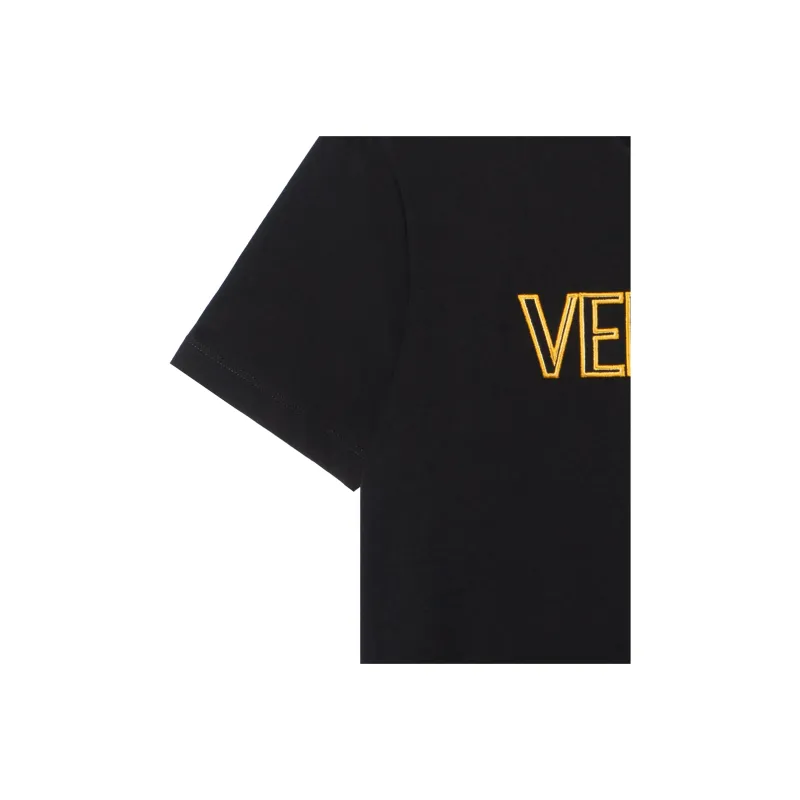 VERSACE T Shirts Men Black-5