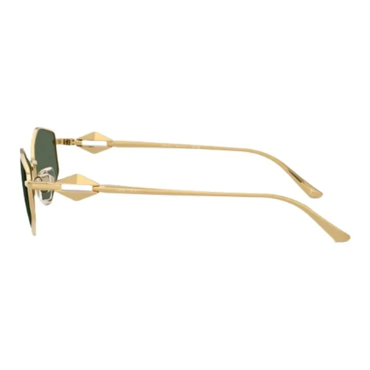 Jimmy Choo Metal Irregular Shape Sunglasses Unisex Gold-2