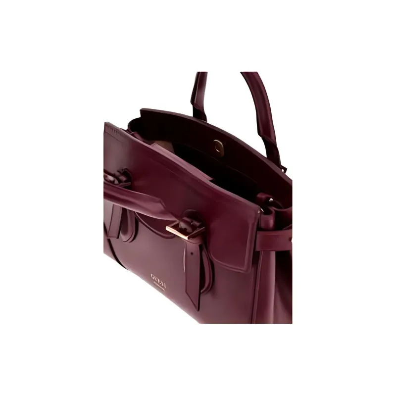 GUESS Genuine Leather Shoulder Bag Crossbody Bag Handbag Mini Women's Fuchsia-3