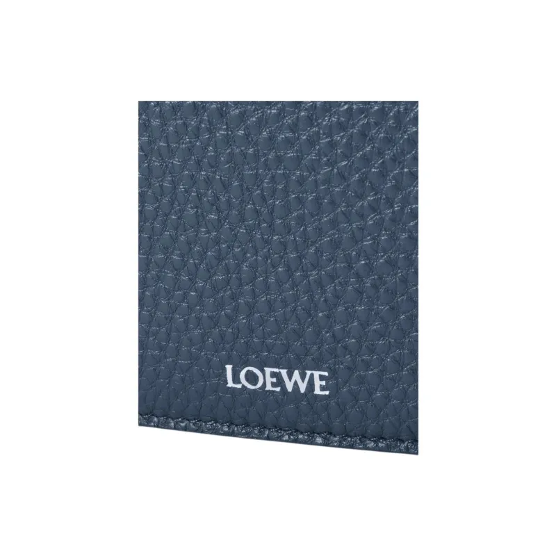 LOEWE Anagram Calfskin Messenger Bag Crossbody Bag Medium Size Men's Indigo-3