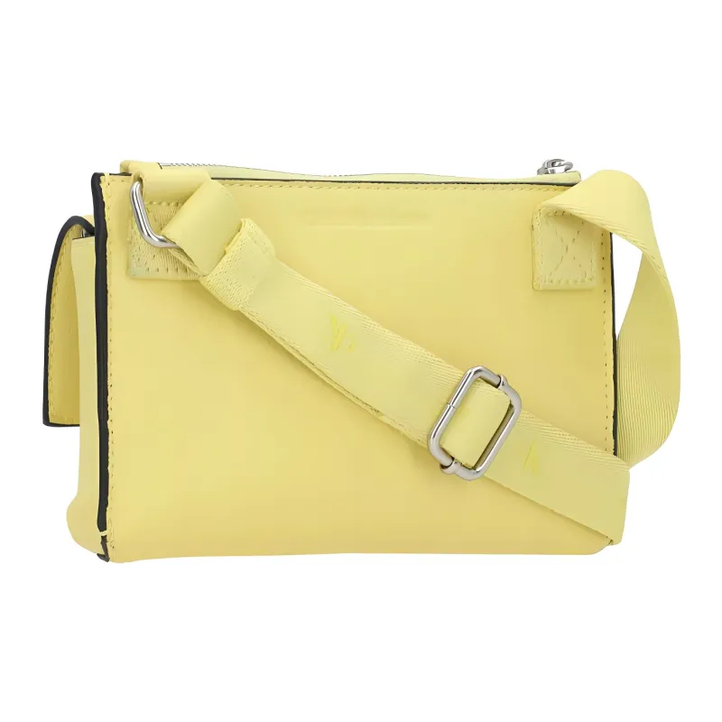 CALVIN KLEIN Recycled Polyester Crossbody Bag, Shoulder Bag Women's Yellow-4