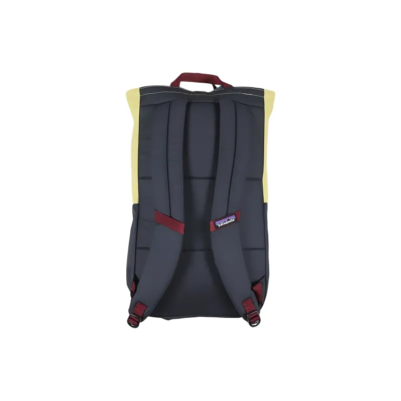 Patagonia 25L Backpack Double Shoulder Outdoor Bag Recycled Polyester Yellow & Asphalt Blue Unisex-1