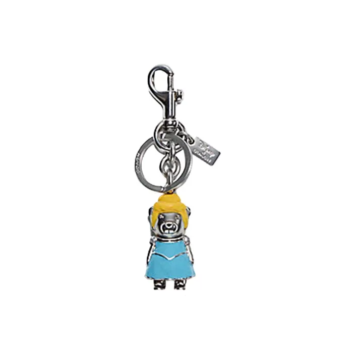 COACH Metal Bag Charm Bag Merch Women's Silver-0
