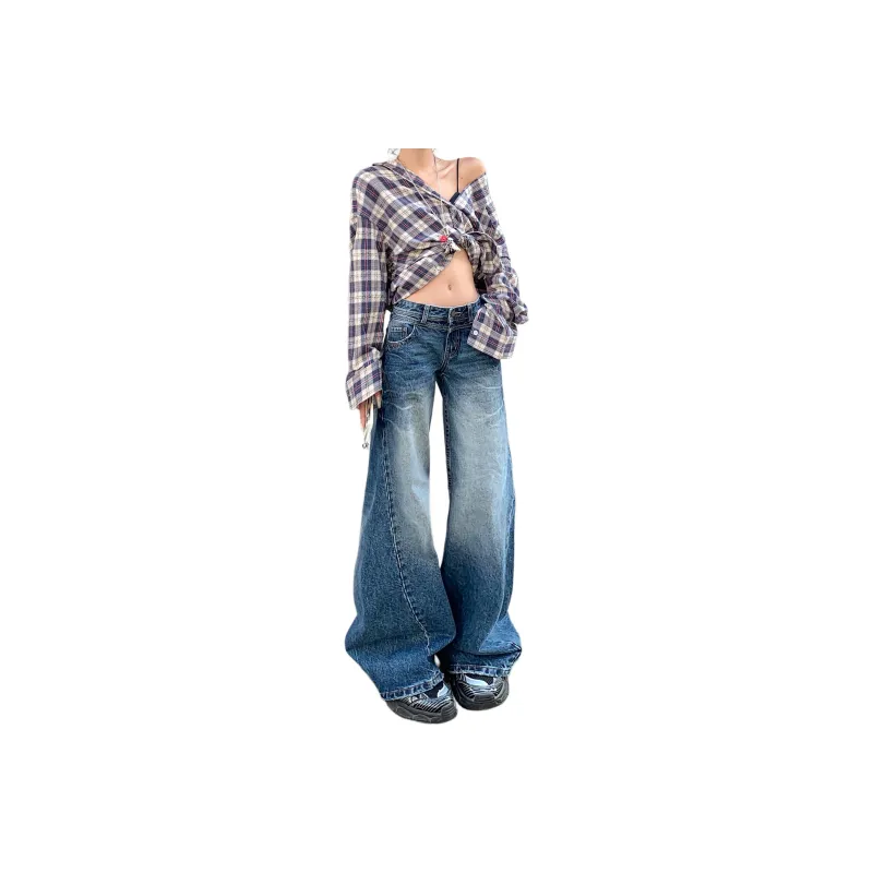 Wen Shan Jeans Women's Vintage Blue-7
