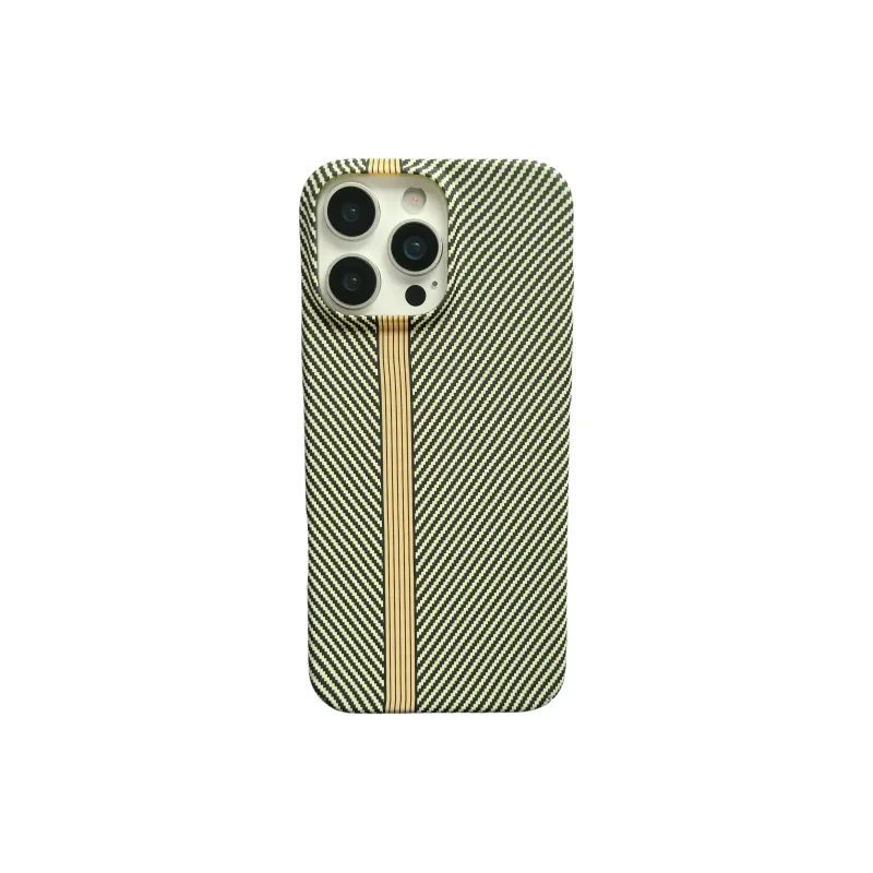 Koman TPU Material Twill Kevlar Carbon Fiber Texture Phone Cases Compatible With Apple IPhone 12/13/14/15/16/Pro/Mac-0