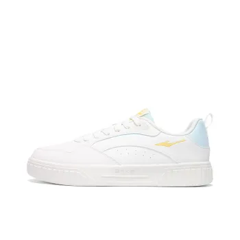 Erke Abrasion Resistant, Lightweight, And Breathable Low Top Skateboard Shoes Men's Microcrystal White Tranquil Blue