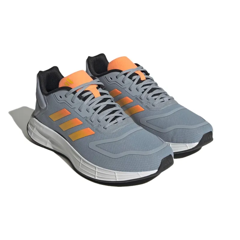 Adidas Duramo 10 Abrasion Resistant Low Top Running Shoes Men's Gray Orange-2