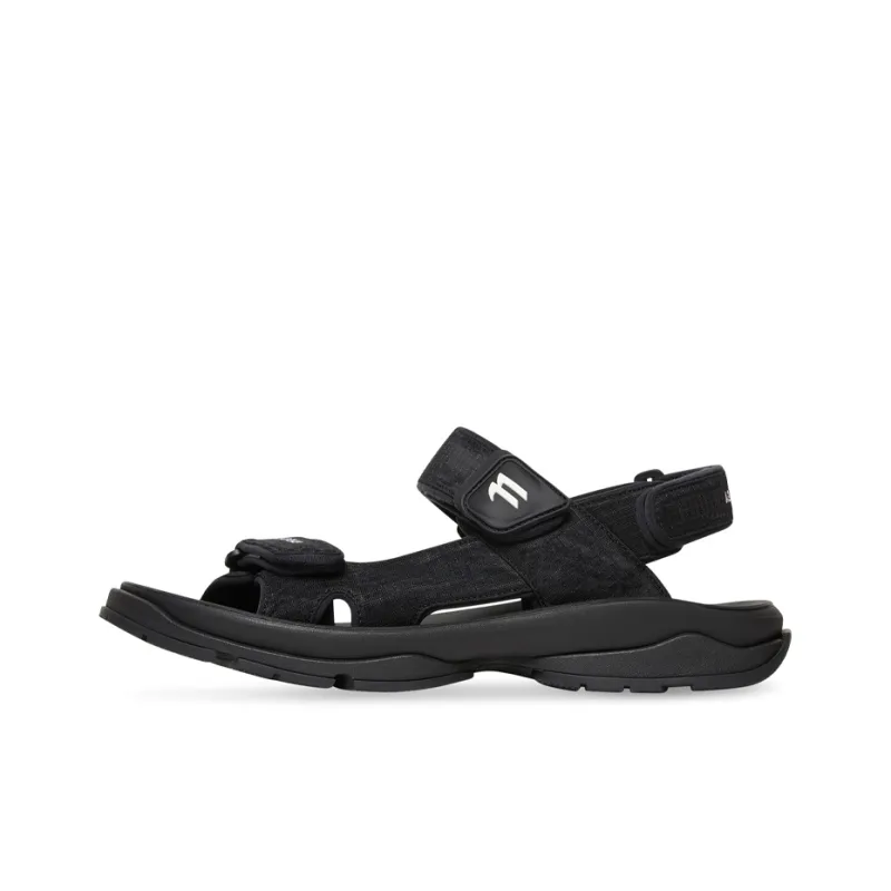 Balenciaga Tourist Sandal Black-0