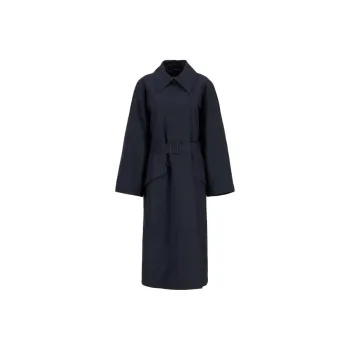 BARBOUR Trench Coat Women's Dark Marine Blue