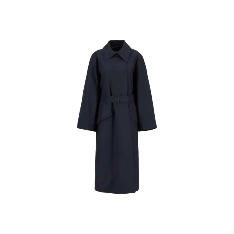 BARBOUR Trench Coat Women's Dark Marine Blue-0
