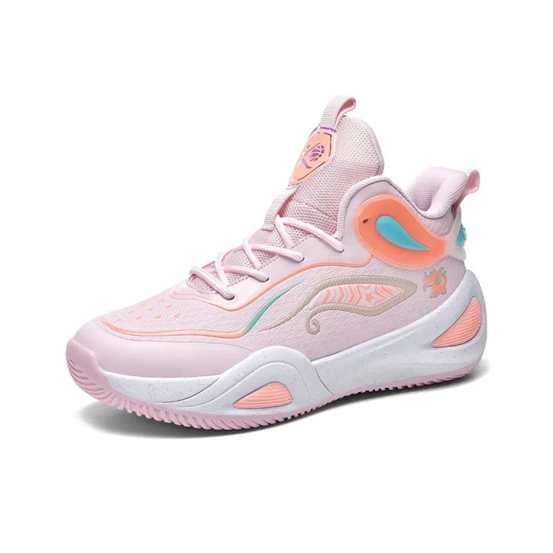 Black tailed Deer Shock Absorbers Slip Resistant, Abrasion Resistant, Breathable Mid Top Basketball Shoes Unisex-36