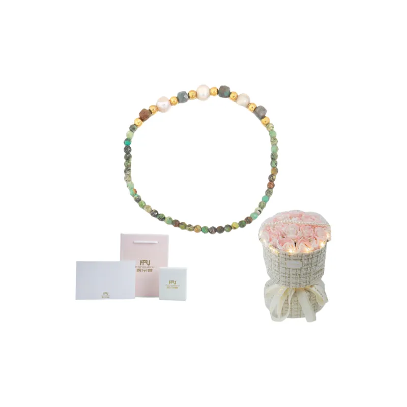 PANDUONA Copper Multicolor Beaded Bracelet Women's-10