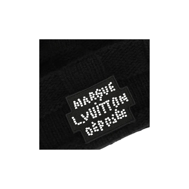LOUIS VUITTON Wool Beanies Men's Black-3