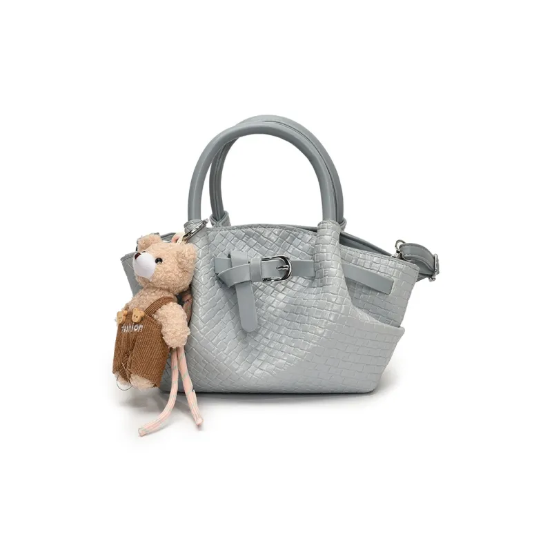 Yalu PU Basket Bag, One Shoulder Handbag Women's Multicolor-15