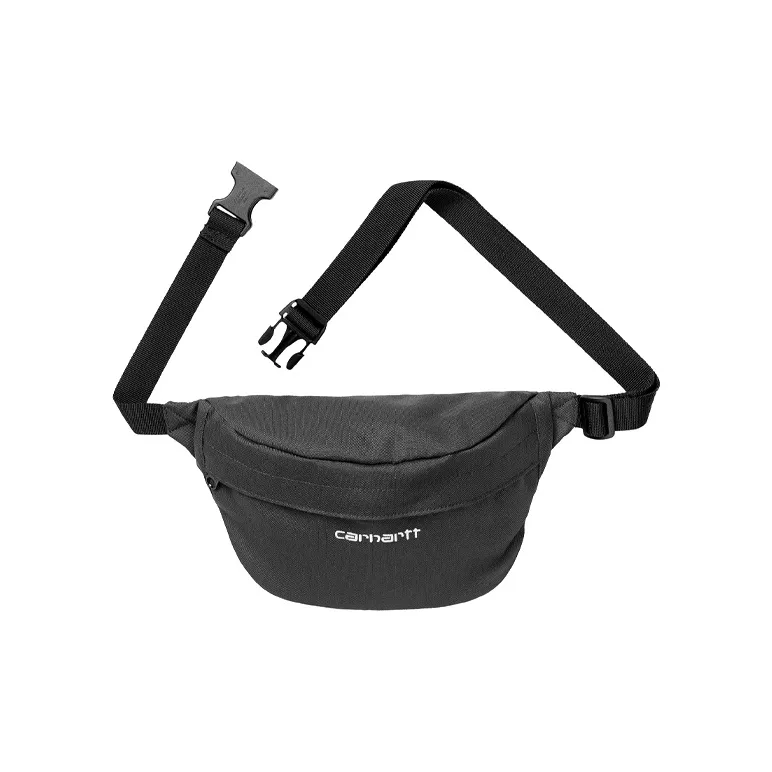 Carhartt WIP Waterproof Fabric Fanny Pack, Crossbody Bag Men's Black-0