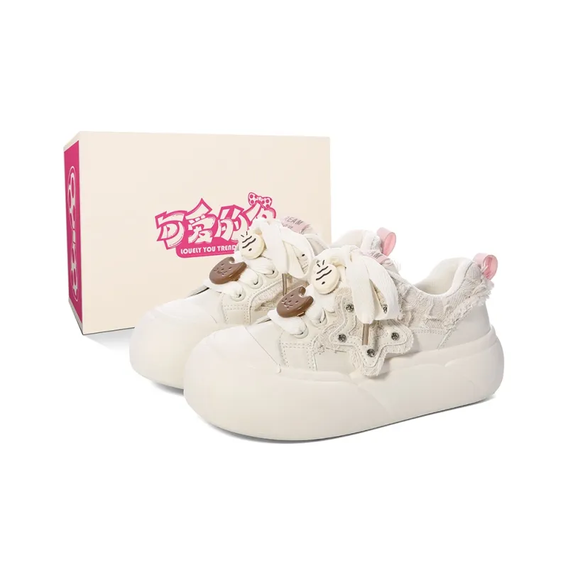 Lovely You Lightweight Cushioning Wear-Resistant Low-Top Skateboard Shoes Women's-12
