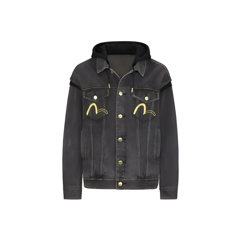 EVISU Denim Jacket Women's Black-1