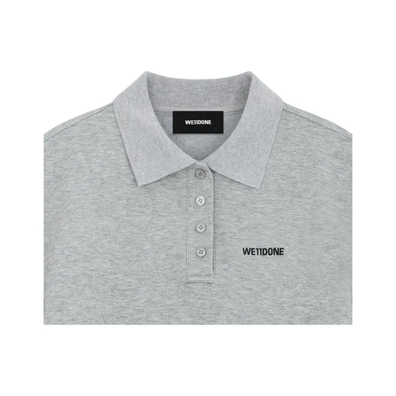 WE11DONE Logo print Polo Top-3