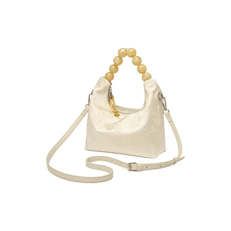 DAPHNE Fabric Handbag Women's Ecru-3