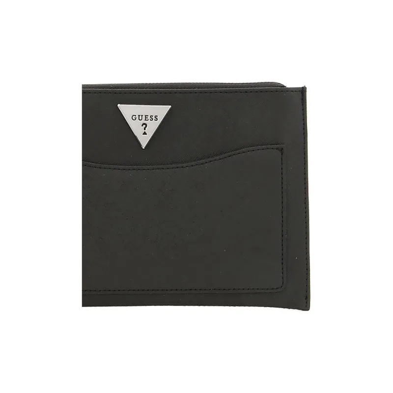 GUESS PVC Polyvinyl Chloride Clutch Women's Black-3