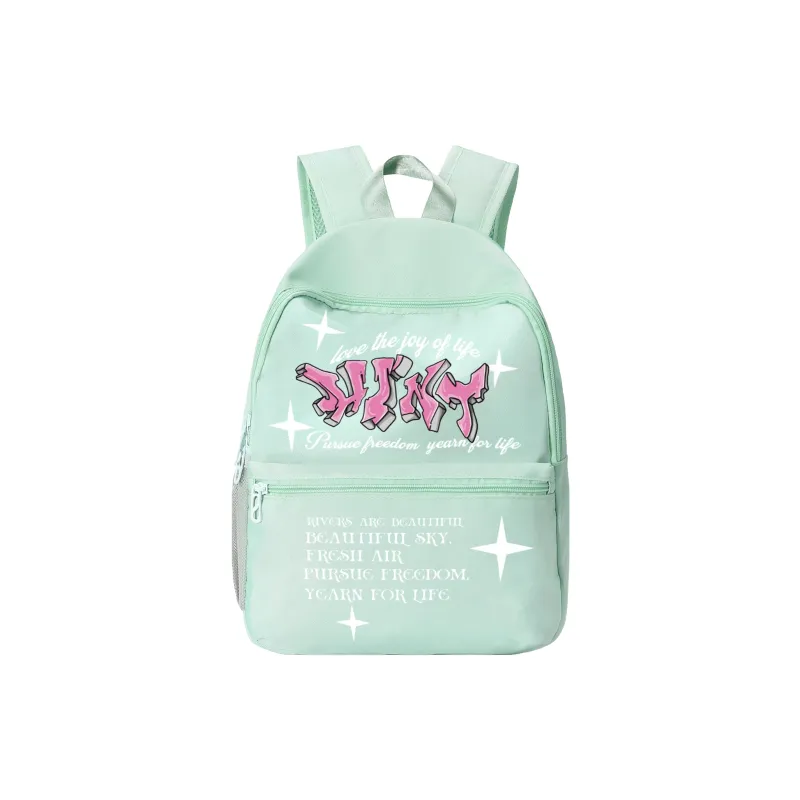 HINY Polyester Mini Backpack Unisex Mint Mambo Color-0