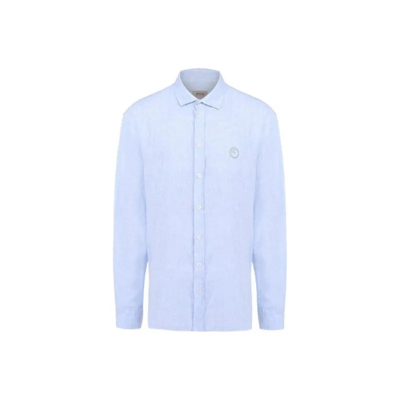 EMPORIO ARMANI Shirt Men's Light Blue-0