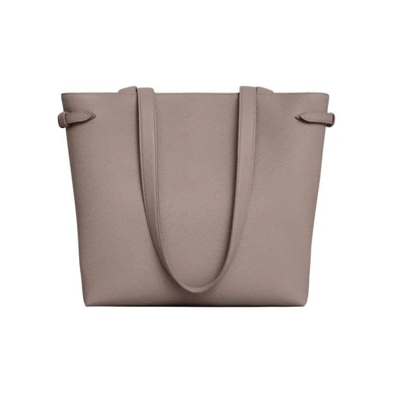 CELINE Triomphe Grain Calfskin Tote Bag, Shopping Bag, Handbag, Shoulder Bag Small Size Women's Pebble-4