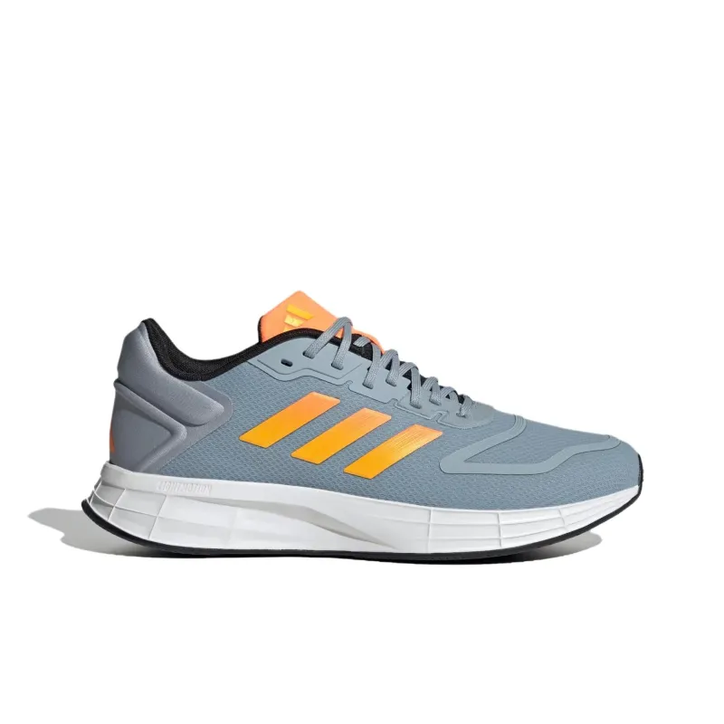 Adidas Duramo 10 Abrasion Resistant Low Top Running Shoes Men's Gray Orange-1