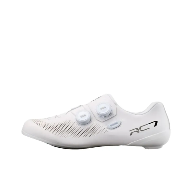 SHIMANO Abrasion Resistant Breathable Low Top Cycling Shoes Men's White-0
