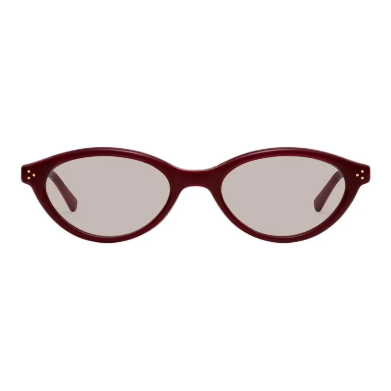 GENTLE MONSTER Plate Frame Oval Sunglasses Unisex Red-1