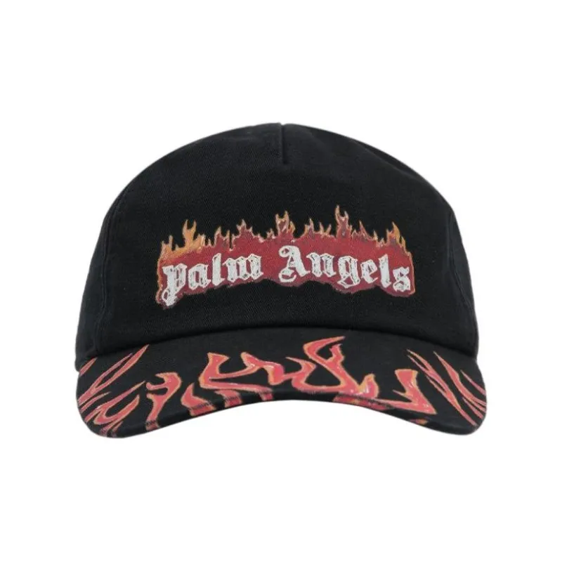 PALM ANGELS Flames Logo Baseball Cap-0