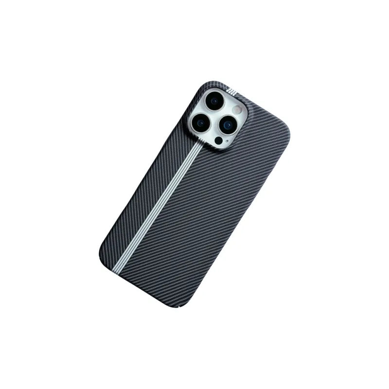 Koman TPU Material Twill Kevlar Carbon Fiber Texture Phone Cases Compatible With Apple IPhone 12/13/14/15/16/Pro/Mac-8