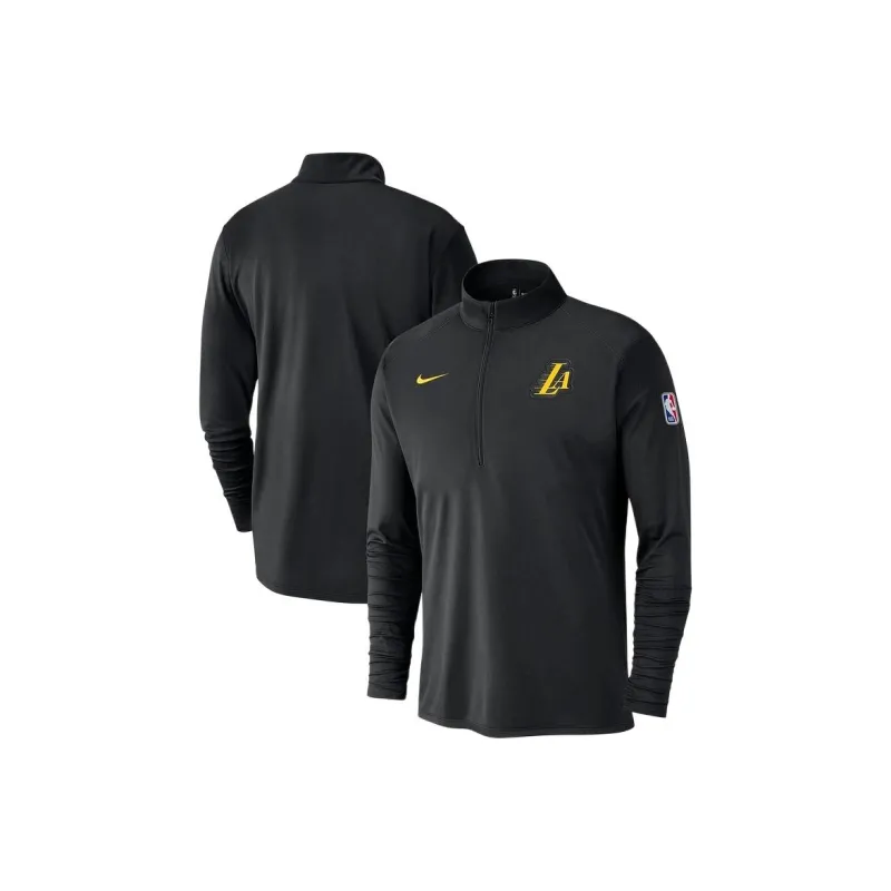 Nike Los Angeles Lakers City Edition Men's Nike Dri FIT Nba 1/2 Zip Long Sleeve Top-2
