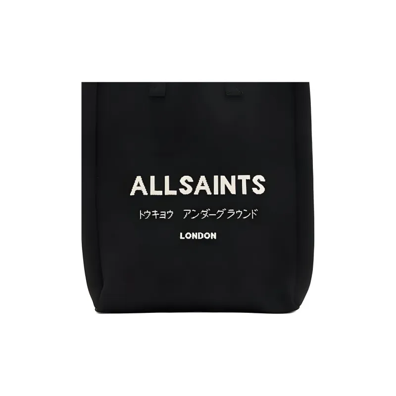 ALLSAINTS Recycled Polyester Tote Bag Shopping Bag Shoulder Bag Women's Black-3