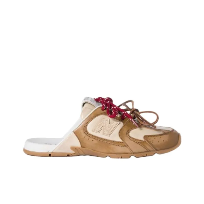 MIU MIU x New Balance NB 530 SL Slip-Resistant Abrasion-Resistant Wrap-toe Slippers Women's Brown-1